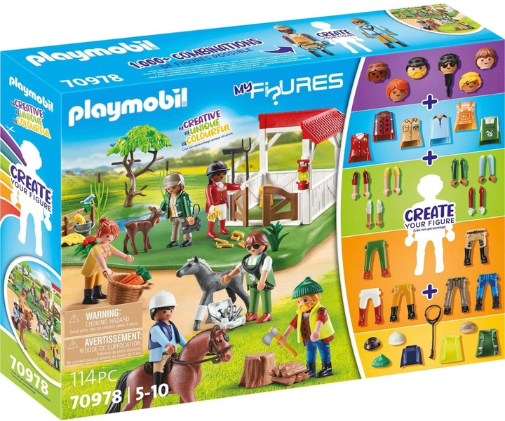 Ігровий набір фігурок Playmobil My Figures Кінське ранчо (4008789709783) - зображення 1