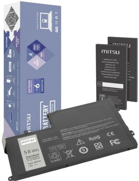 Bateria Mitsu do laptopów Dell Latitude 15 5542/14 5445 7.4V-7.6V 7600 mAh (5903050373566) - obraz 1