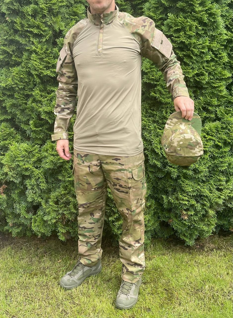 Тактическая военная форма, убакc + брюки + кепка, мультикам , размер XL - изображение 1