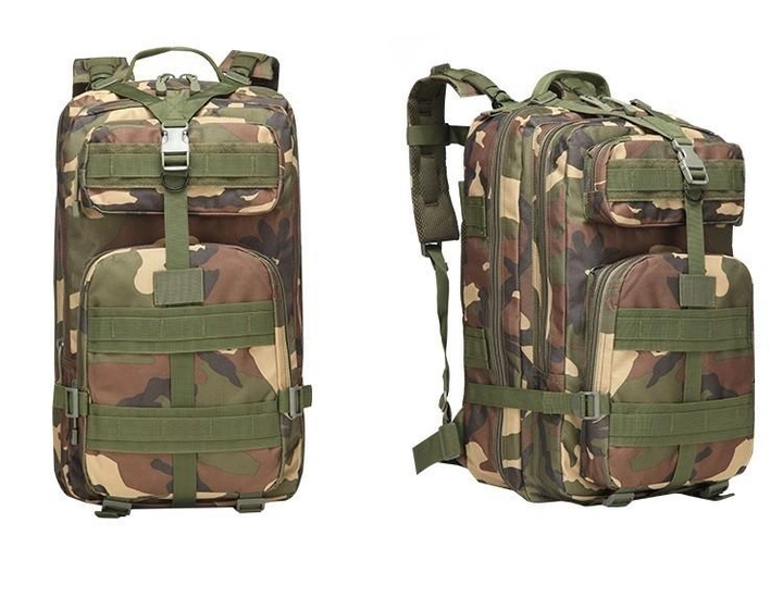 Тактичний штурмовий військовий рюкзак Armour Tactical B45 Oxford 600D (з системою MOLLE) 45 літрів Ліс - зображення 2