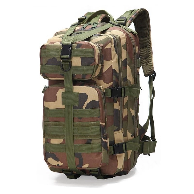 Тактический штурмовой военный рюкзак Armour Tactical C35 Oxford 600D (с системой MOLLE) 35 литров Лес - изображение 1
