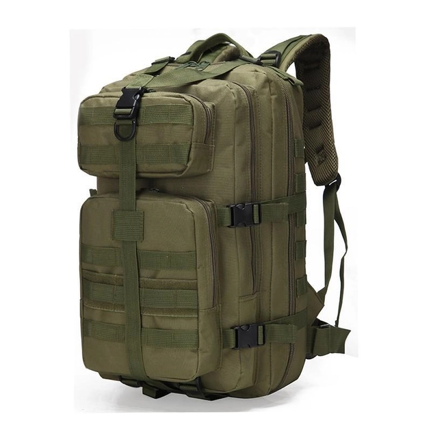 Тактичний штурмовий військовий рюкзак Armour Tactical C35 Oxford 600D (з системою MOLLE) 35 літрів Олива - зображення 1