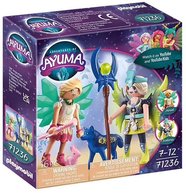 Zestaw do zabawy Playmobil Ayuma 71236 Crystal i Moon Fairy z tajemniczymi zwierzętami (4008789712363) - obraz 1