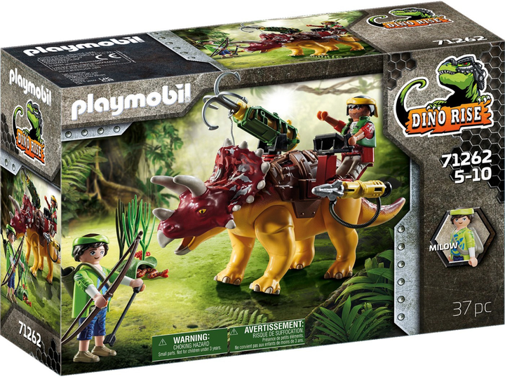 Zestaw figurek do zabawy Playmobil Dino Rise Triceratops (4008789712622) - obraz 1