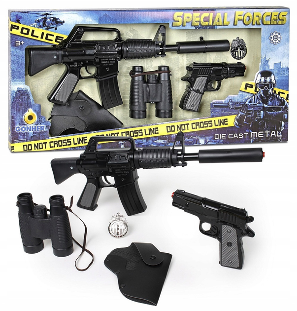 Набір поліцейського Pulio Gonher Special Forses 5 предметів (8410982044664) - зображення 2