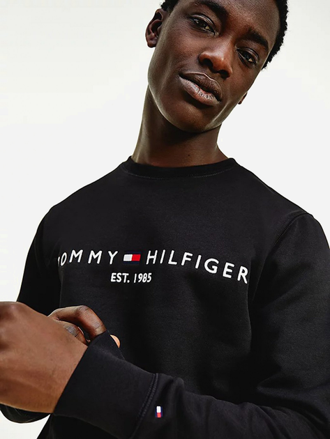 Bluza bez kaptura męska Tommy Hilfiger MW0MW33640-BDS XL Czarna (8720645691778) - obraz 3