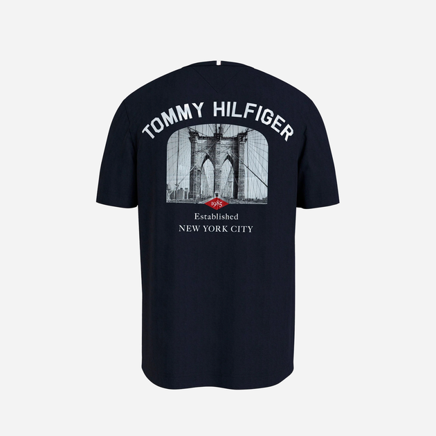 Koszulka męska Tommy Hilfiger MW0MW33697-DW5 XL Granatowa (8720645694991) - obraz 6