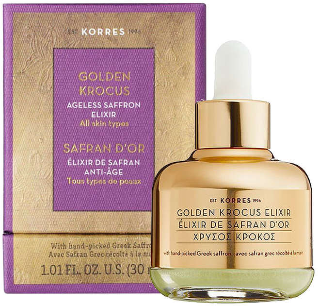 Eliksir piękności Korres Golden Krocus z szafranem 30 ml (5203069065163) - obraz 1