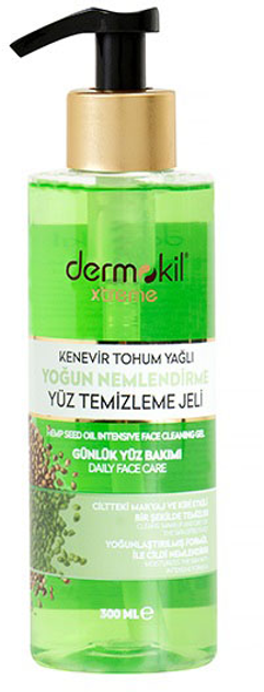 Гель для обличчя Dermokil Xtreme Hemp Seed Oil intensive moisturizing глибоко очищуючий 300 мл (8697916011217) - зображення 1