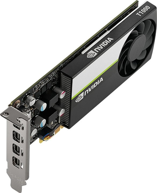 Відеокарта PNY PCI-Ex Quadro T1000 4GB GDDR6 (128bit) (1455/8000) (4 x miniDisplayPort) (VCNT1000-SB) - зображення 2