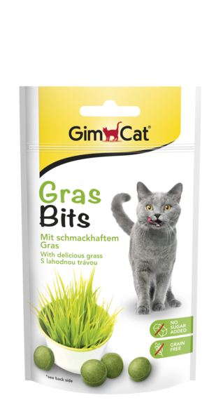 Gimcat Gras Bits грасбитс лакомство с травой для котов, 40 г - Фото 1 Gimcat Gras Bits грасбитс лакомство с травой для котов, 40 г - изображение 1
