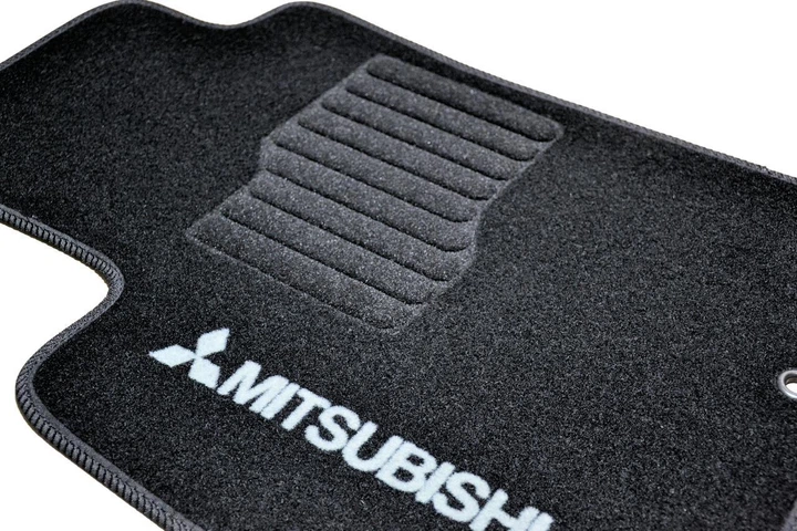 Ворсові килимки в салон авто AVTM на у MITSUBISHI Lancer X 07- 5шт Митсубиси Лансер Икс чорні АМ0015758 - зображення 4