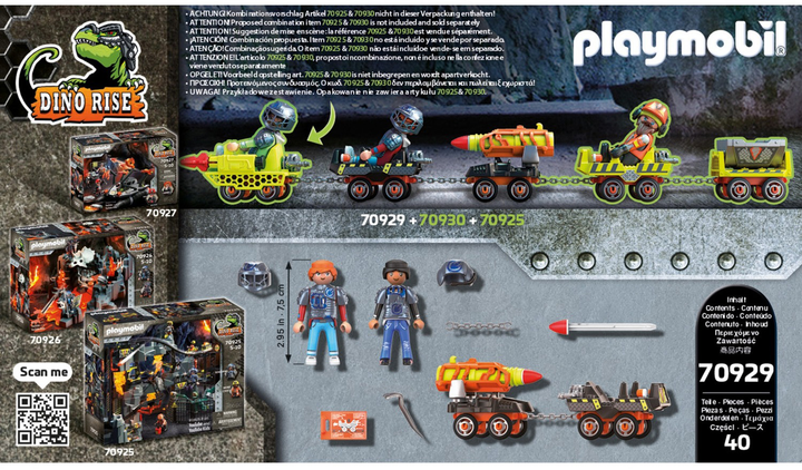 Zestaw figurek do zabawy Playmobil Dino Rise Dino Mine Missile (4008789709295) - obraz 5