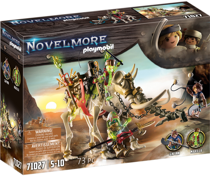 Ігровий набір фігурок Playmobil Novelmore Sal'ahari Sands Attack By Mammoth Skeleton. - зображення 1