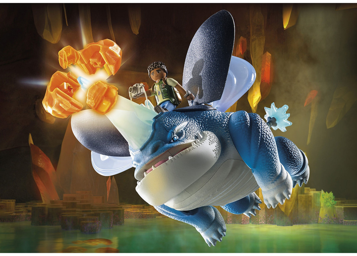 Zestaw figurek do zabawy Playmobil Dragons The Nine Realms Plowhorn & D'Angelo (4008789710826) - obraz 3