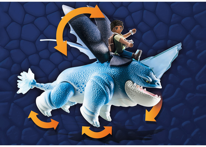 Zestaw figurek do zabawy Playmobil Dragons The Nine Realms Plowhorn & D'Angelo (4008789710826) - obraz 4