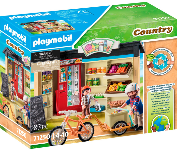 Zestaw figurek do zabawy Playmobil Country Wiejski sklep całodobowy (4008789712509) - obraz 1