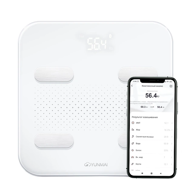 Весы напольные Yunmai S Smart Scale White (M1805CH-WH) - изображение 6