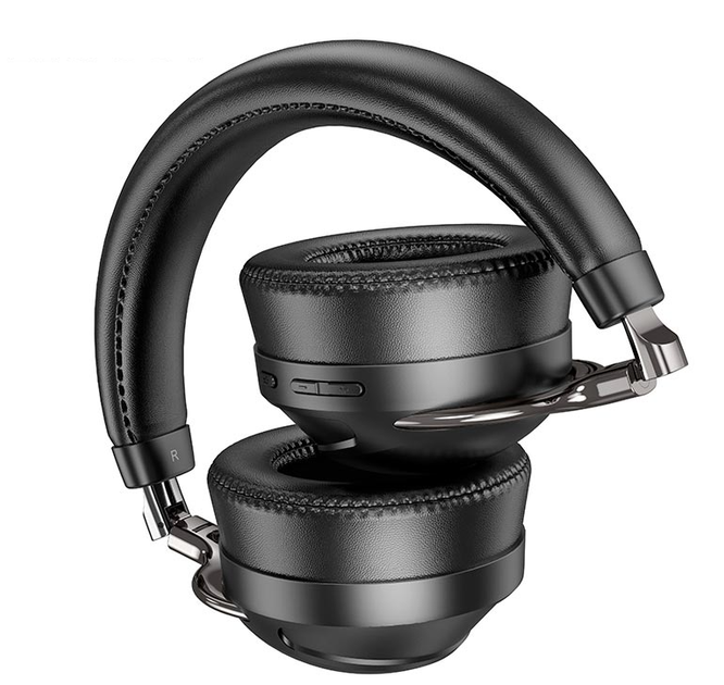 Навушники HOCO Profit sound BT headset ESD17 BT5.3 12h black - зображення 2