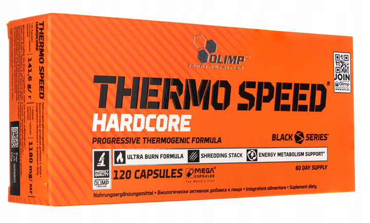 Жироспалювач Olimp Thermo Speed ​​Hardcore 120 капсул (5901330039638) - зображення 1