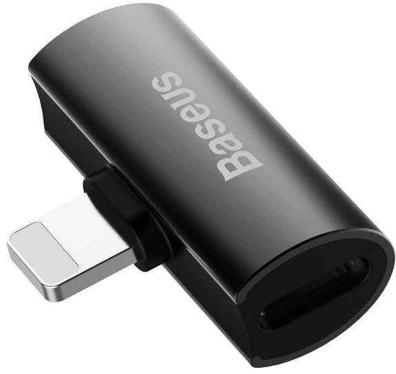 Adapter Baseus iP Male to Dual iP Female L46 Czarny (CAL46-01) - obraz 3