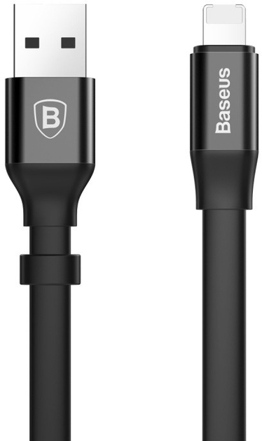 Kabel Baseus Nimble Micro to Lightning 0.23 m Czarny (CALMBJ-01) - obraz 2