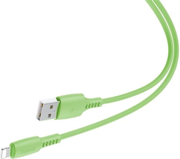 Kabel Baseus Colourful Cable USB For IP 2.4A 1.2 m Zielony (CALDC-06) - obraz 2