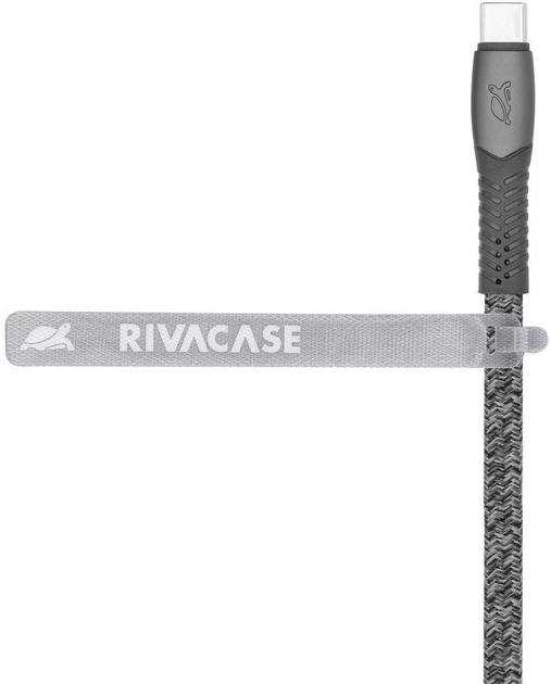 Kabel RIVACASE USB Type-C PS6105 GR12 Szary - obraz 2