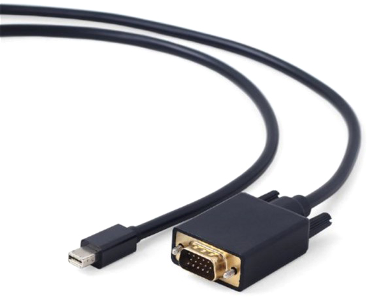 Kabel Cablexpert mini DisplayPort - VGA 1.8 m Czarny (CC-mDPM-VGAM-6) - obraz 1