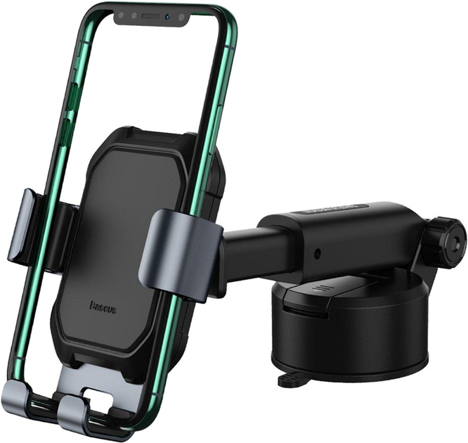 Uchwyt samochodowy Baseus Tank gravity car mount holder with suction base Tarnish Czarny (SUYL-TK01) - obraz 4