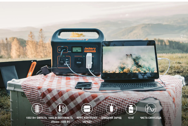 Stacja ładowania Jackery Explorer 1000EU 1002 Wh 278333 mAh 1000 W (PB930982) - obraz 12