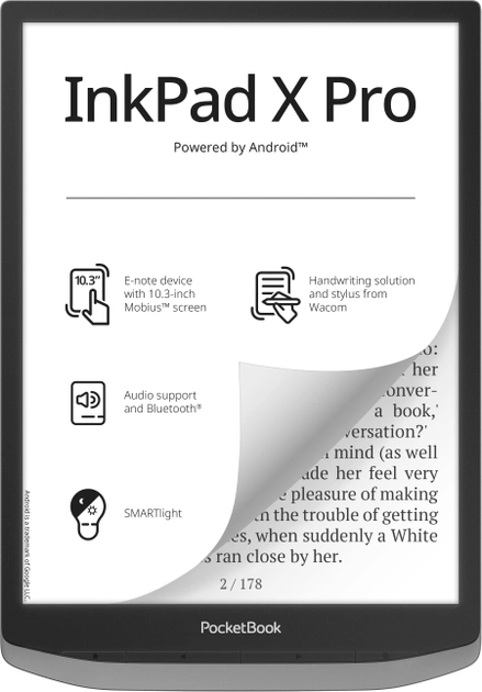 Książka elektroniczna PocketBook 1040D InkPad X PRO Mist Grey (PB1040D-M-WW) - obraz 1