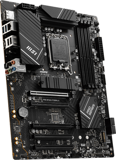 Материнська плата MSI PRO B760-P DDR4 II (s1700, Intel B760, PCI-Ex16) - зображення 3