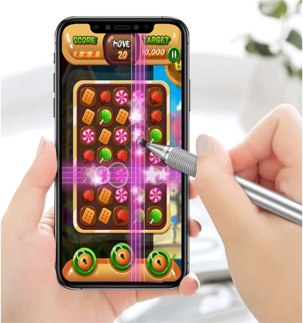 Стилус Baseus Golden Cudgel Capacitive Stylus Pen Silver (ACPCL-0S) - зображення 9