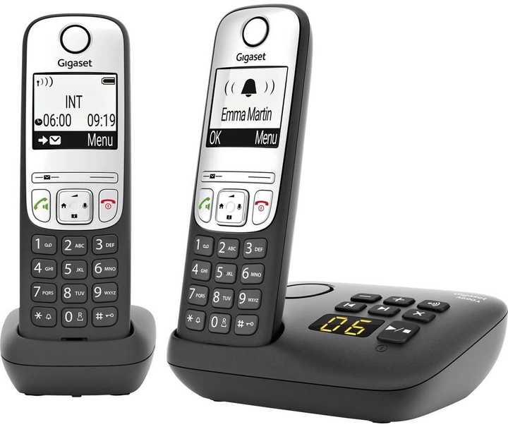 Telefon stacjonarny Gigaset A690A Duo Black (L36852-H2830-B101) - obraz 2