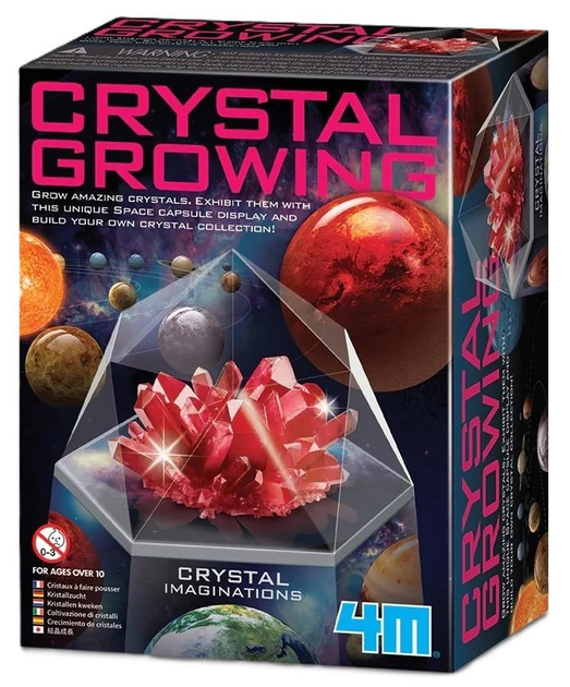 Zestaw do eksperymentów naukowych 4M Crystal Growing Red (4893156039293) - obraz 1
