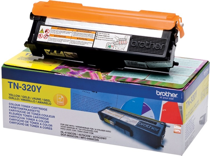 Toner Brother TN-320Y Yellow (4977766679374) - obraz 2