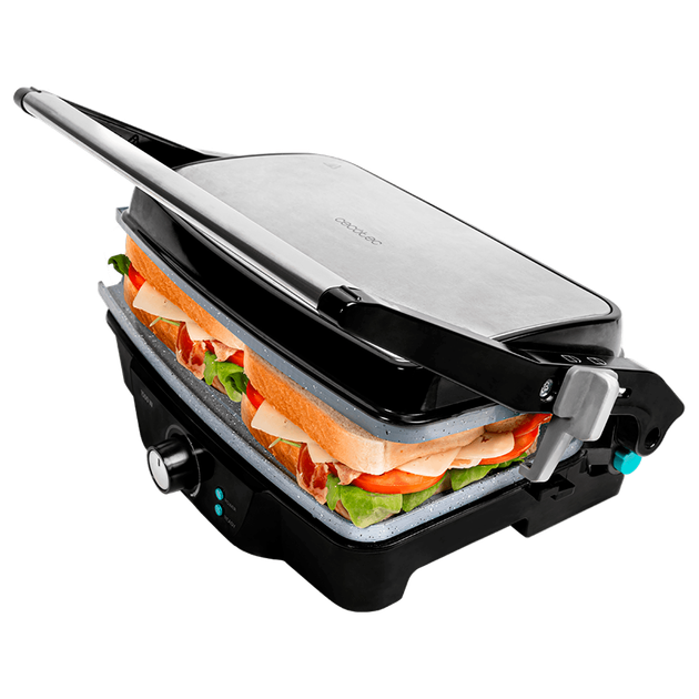 Cecotec Rock'nGrill 2000 Stone Ceramic Mix&Grill Piastra Elettrica E Piastra Per Sandwich 2000w