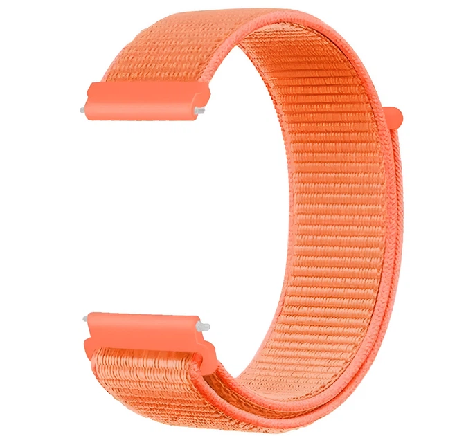 Ремінець нейлоновий на липучці BeWatch Xiaomi Amazfit BIP/GTS/GTR 20 мм Помаранчевий (1011337.3UW) - зображення 2