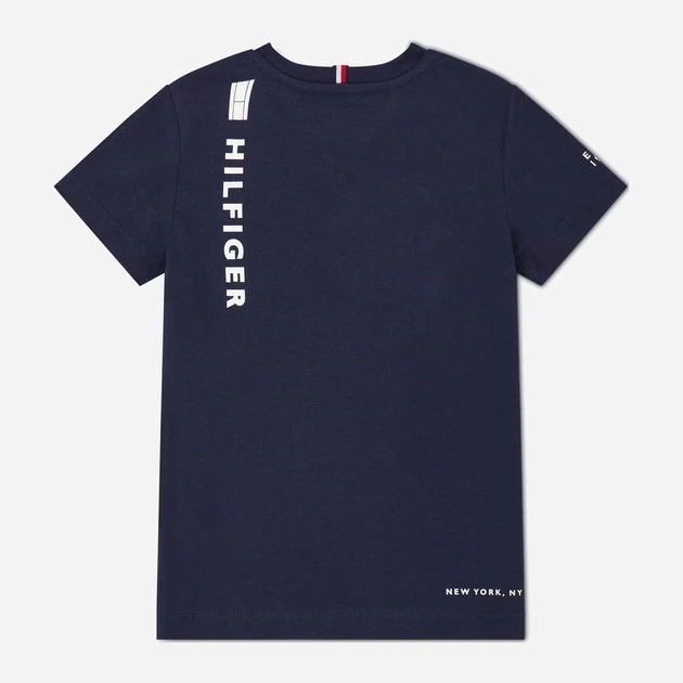 Koszulka dziecięca dla chłopca Tommy Hilfiger KB0KB07718-C87 98 cm Granatowa (8720117411934) - obraz 2