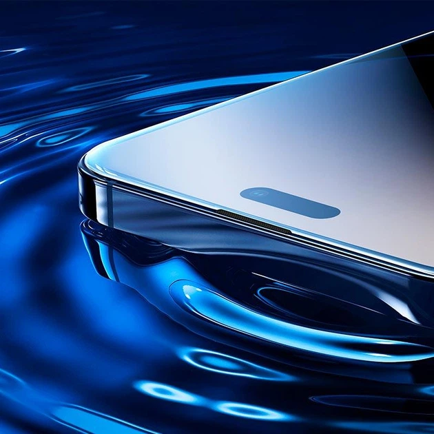 Защитное стекло для iPhone&nbsp;15 Pro 6.1" с бортикам HOCO 9D large arc dustproof glass - изображение 7