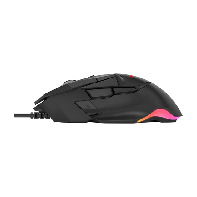 Мышь игровая XTRIKE ME GM-520 gaming mouse RGB 800-12800 6 step DPI USB black - Фото 3 Мышь игровая XTRIKE ME GM-520 gaming mouse RGB 800-12800 6 step DPI USB black - изображение 3