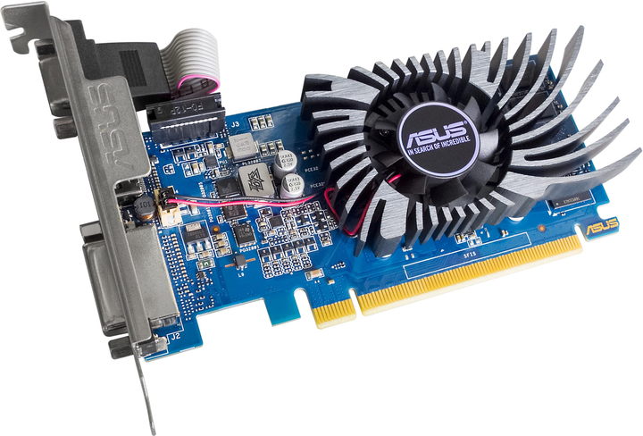 Відеокарта ASUS PCI-Ex GeForce GT730 2GB DDR3 BRK EVO (64bit) (902/1800) (DVI-D, D-Sub, HDMI) (90YV0HN1-M0NA00) - зображення 2