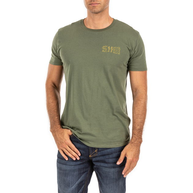 Футболка с рисунком 5.11 Tactical Stay Sharp Military Green L (41280ADB-225) - изображение 2