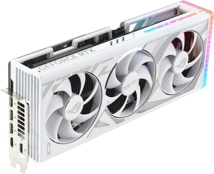 Відеокарта ASUS PCI-Ex GeForce RTX 4090 ROG Strix White Edition 24GB GDDR6X (384bit) (2550/21000) (2 x HDMI, 3 x DisplayPort) (90YV0ID3-M0NA00) - зображення 5