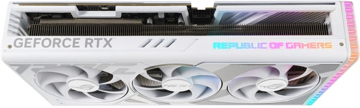 Відеокарта ASUS PCI-Ex GeForce RTX 4090 ROG Strix White Edition 24GB GDDR6X (384bit) (2550/21000) (2 x HDMI, 3 x DisplayPort) (90YV0ID3-M0NA00) - зображення 8