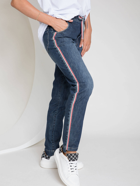 Jeansy boyfriend damskie Deni Cler Milano W-Ds-5265-0N-H5-58-1 36 Niebieskie (3300000762609) - obraz 4