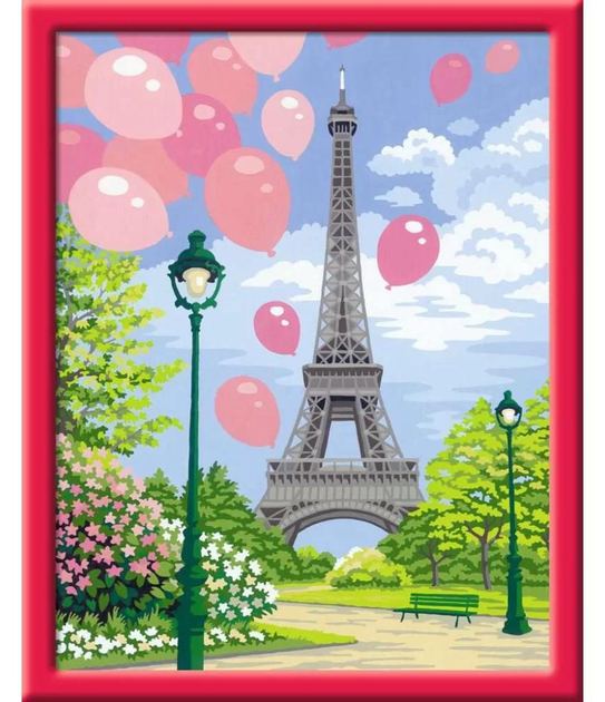 Картина за номерами Ravensburger CreArt Весна в Парижі 24 x 30 см (4005556289929) - зображення 2