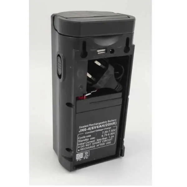Переносной аккумуляторный фонарь Almina 2606L с функцией Power bank 2 режима 24 LED Черный - изображение 3