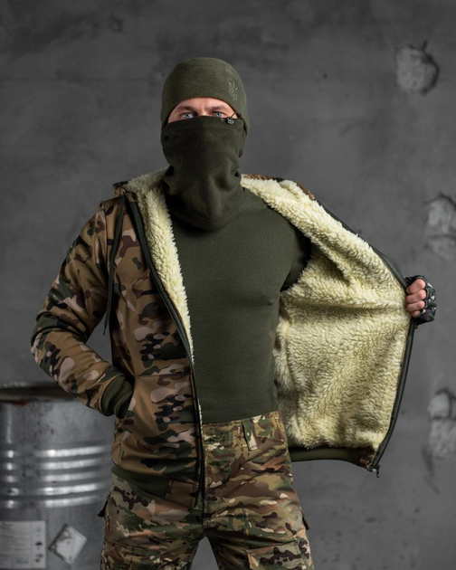 Тактична куртка SoftShell на овчині мультикам M - зображення 1
